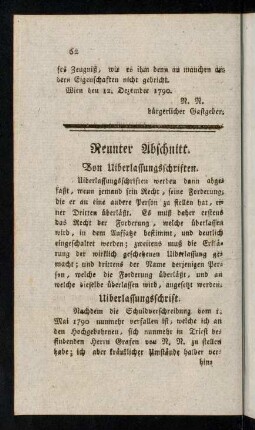 62-65, Neunter Abschnitt.