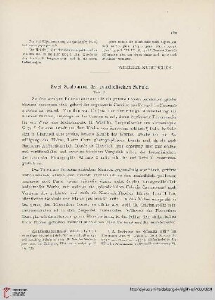 1: Zwei Sculpturen der praxitelischen Schule