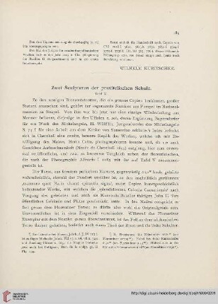 1: Zwei Sculpturen der praxitelischen Schule
