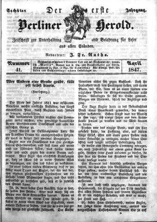 Nummer 41, April 1847
