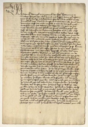 Die Ratsmannen Diderick Doringk und Diderick Wulsche beglaubigen das Testament des Titke Brylipp "anderes geheten Schulte"; 9 Mark gibt er Ulfrauen zu Lüneburg "to dem welfte to buwende". Notar Gotschalc Fistulatoris.