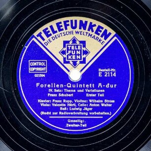 Forellen-Quintett A-Dur (IV. Satz)