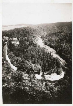 Erzgebirge. Die "Hakenkrümme"oberhalb Aue (Tal des Schwarzwassers)