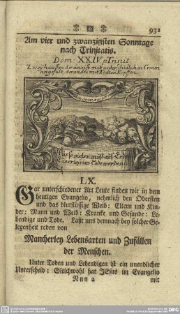 Am vier und zwanzigsten Sonntage nach Trinitatis