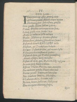 Ode Lyrica.