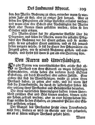 Von Narren und Unverständigen.
