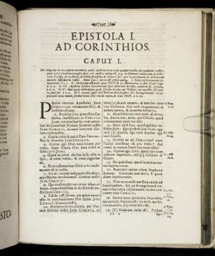 Epistola I. Ad Corinthios.
