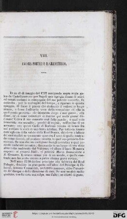 VIII. Ancora Portici e il Granatello