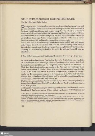 Neue Strassburger Gutenbergfunde