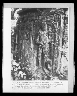 Grabstein eines Mannes