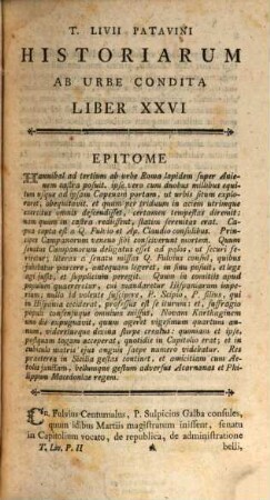 T. Livii Patavini Historiarvm Libri Qvi Svpersvnt Omnes, Tomvs II