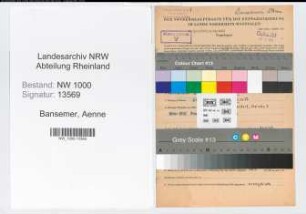 Entnazifizierung Aenne Bansemer, geb. 13.09.1919 (Postassistentin)