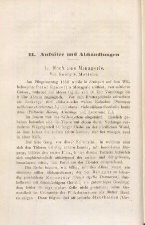 Noch eine Menagerie