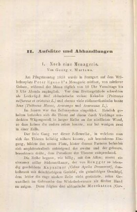 Noch eine Menagerie