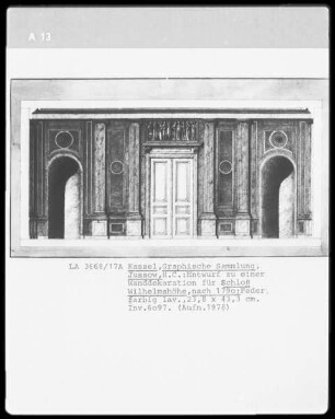 Kassel & Schloß Wilhelmshöhe & Wanddekoration
