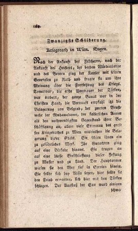 Zwanzigste Schilderung.