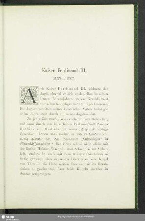 Kaiser Ferdinand III. : 1637-1657