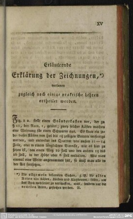 Erläuternde Erklärung der Zeichnungen, worinnen zugleich noch einige praktische Lehren ertheilet werden