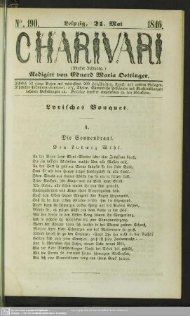 5.1846=190: Charivari