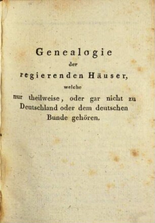 Neues genealogisches Taschenbuch : für das Jahr. 1, 1. 1820