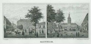 Das Zeughaus in Mannheim Der Paradeplatz in Mannheim