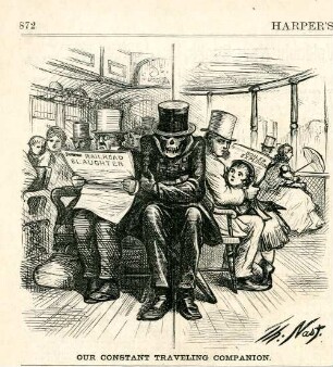 Our constant travelling companion : der Tod sitzt zwischen den Passagieren eines Dampfschiffes