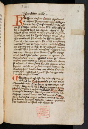 MS-B-205 - Expositio canonis missae cum meditationibus