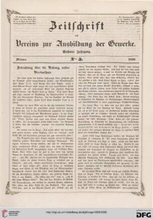 Betrachtung über die Richtung unsrer Vereinsschule
