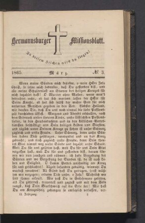 1865. März. N°. 3