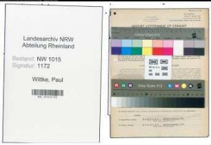 Entnazifizierung Paul Wittke , geb. 21.04.1908 (Monteur)