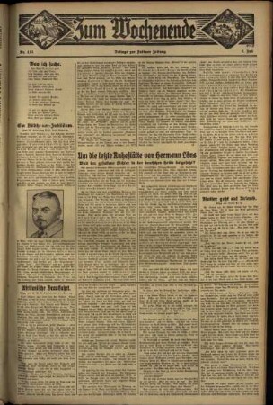 Zweite Ausgabe vom Sonntag, den 08. Juli 1934.