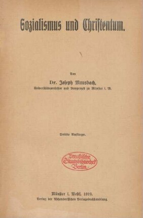 Sozialismus und Christentum