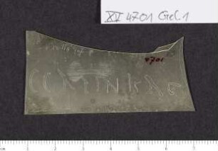 CIL XV 4701, Gelatinefolie