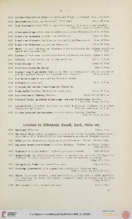 Arbeiten in Elfenbein, Email, Lack, Stein (Nr. 1053-1091)