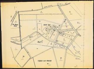 Restaurierung des Landschaftsparks Schloss Dyck, Jüchen: Lageplan. Fußpfad nach Wallrath