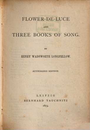 Flower-de-luce and three books of song