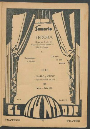 1931001000: Fedora : drama en 4 actos