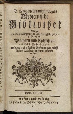 Viertes Stük.
