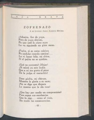 Zofrenazo : A mi querido amigo Alberto Zípitria