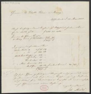 Brief an B. Schott's Söhne : 28.05.1853