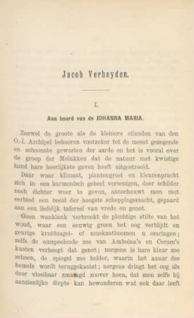 I. Aan bord van de Johanna Maria