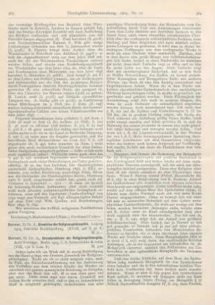 363-365 [Rezension] Dorner, August, Grundriss der Religionsphilosophie