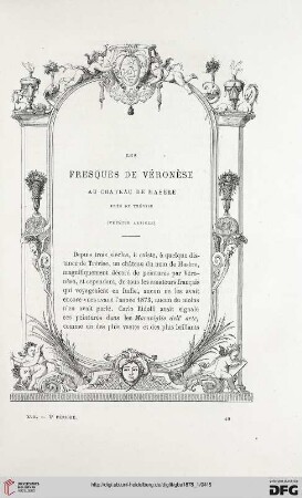 2. Pér. 17.1878: Les fresques de Véronèse au chateau de Masère près de Trévise, [1]