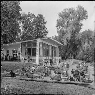 Ausflugslokal 'Milchhäuschen', Ende 1970er Jahre. SW-Foto © Kurt Schwarz.