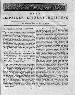 [Einführung in die Rubrik:] Vermischte Histor. Schriften.