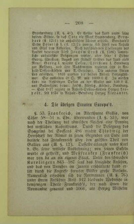 4. Die übrigen Staaten Europa's