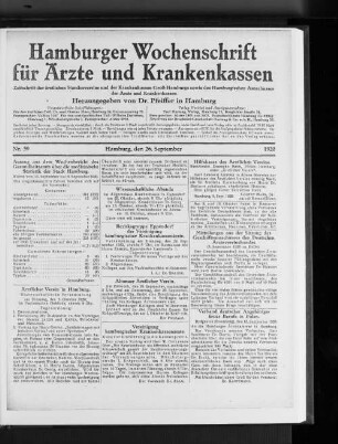 Hilfskasse des Ärztlichen Vereins.