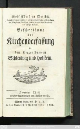 Theil 2: Welcher Ergänzungen und Zusätze enthält
