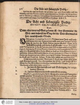Die Acht und siebenzigste Predig
