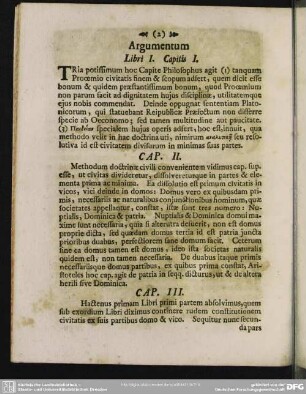 Argumentum Libri I.